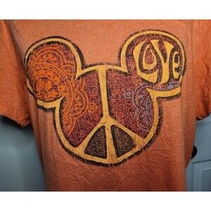 Disney Parks Peace Sign Mickey Mouse T Shirt Walt Disney World Disneyland XXL